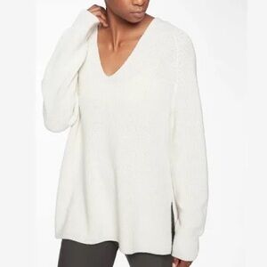 NWT Athleta Switchback Pullover cream color size XS